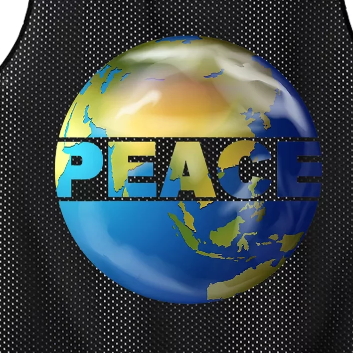 World Peace Earth Day Conscious Humanity Love & Kindness Mesh Reversible Basketball Jersey Tank