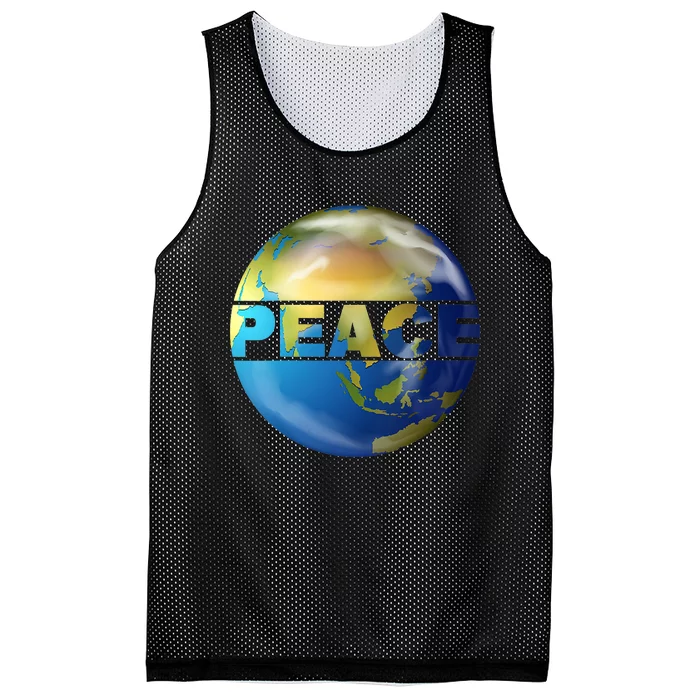 World Peace Earth Day Conscious Humanity Love & Kindness Mesh Reversible Basketball Jersey Tank