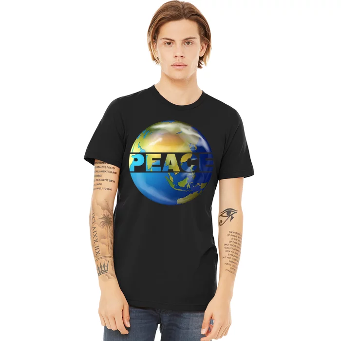 World Peace Earth Day Conscious Humanity Love & Kindness Premium T-Shirt