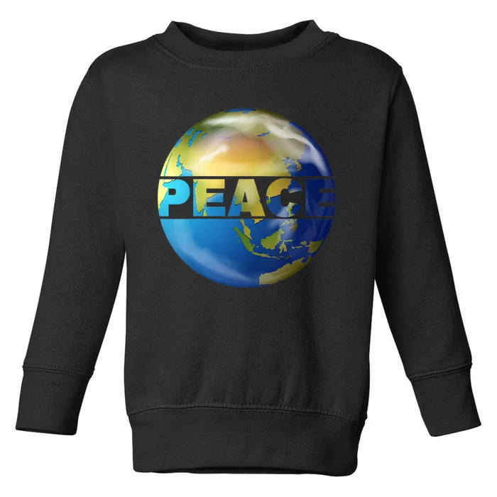 World Peace Earth Day Conscious Humanity Love & Kindness Toddler Sweatshirt