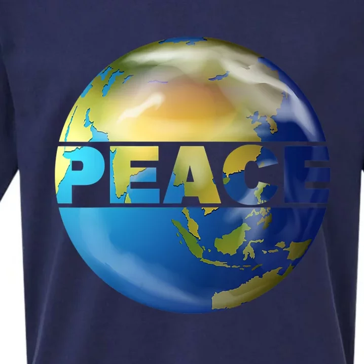 World Peace Earth Day Conscious Humanity Love & Kindness Sueded Cloud Jersey T-Shirt