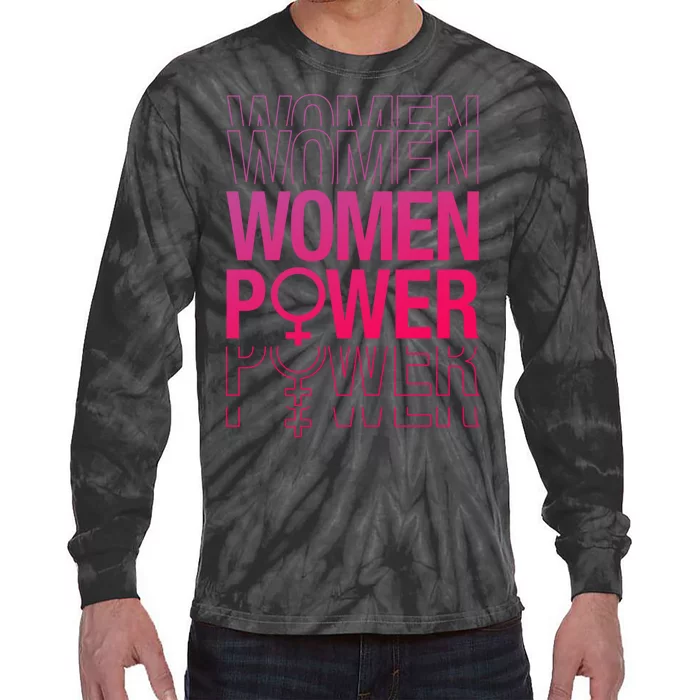 Women Power Empowered Women, Empowering Tie-Dye Long Sleeve Shirt