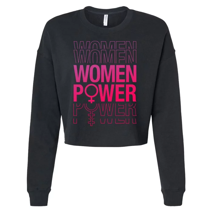 Women Power Empowered Women, Empowering Cropped Pullover Crew