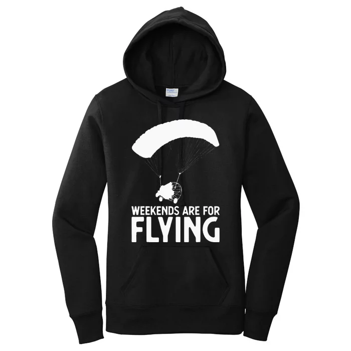 Weekends PPC Flying Powered Parachute Women's Pullover Hoodie