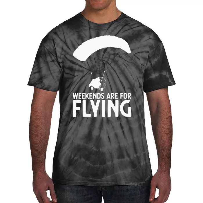 Weekends PPC Flying Powered Parachute Tie-Dye T-Shirt