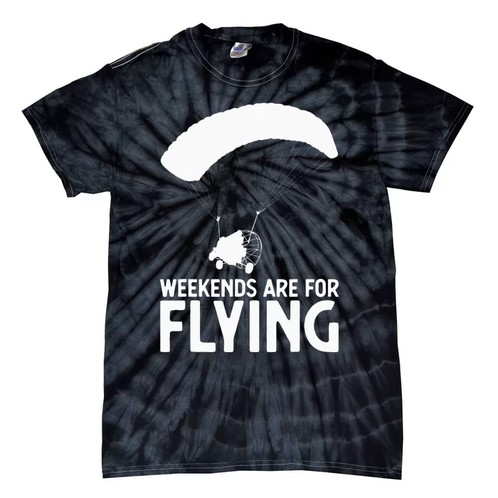 Weekends PPC Flying Powered Parachute Tie-Dye T-Shirt