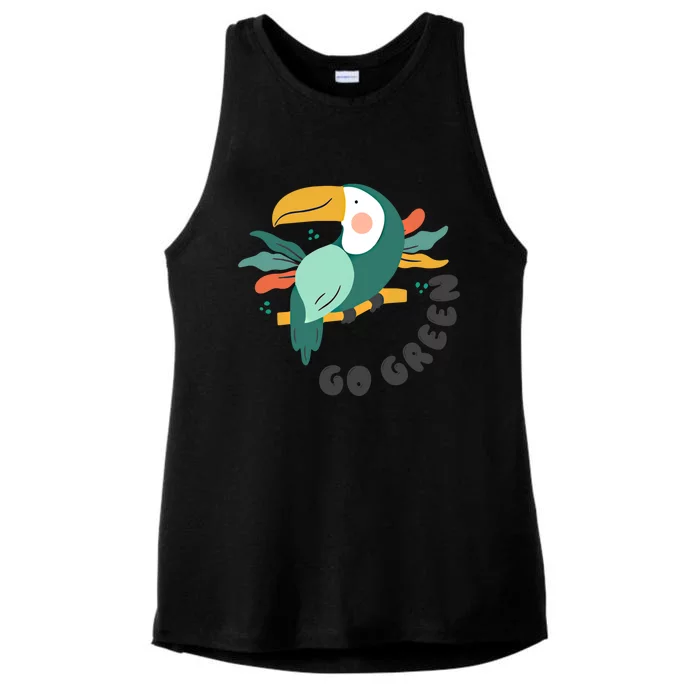 Wild Plastic Free Save Earth Gift Ladies Tri-Blend Wicking Tank