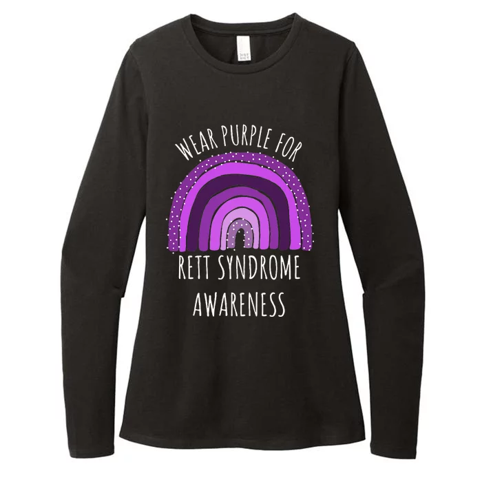 Wear Purple For Rett Syndrome Awareness Month Rett Syndrome Womens CVC Long Sleeve Shirt