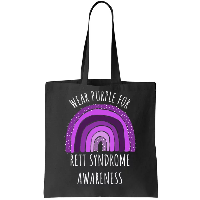 Wear Purple For Rett Syndrome Awareness Month Rett Syndrome Tote Bag