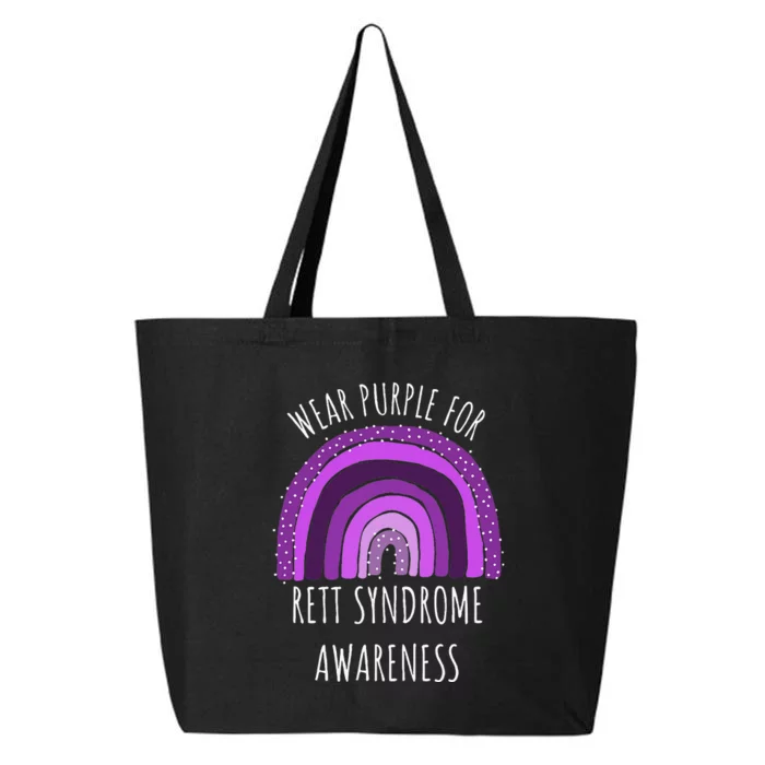 Wear Purple For Rett Syndrome Awareness Month Rett Syndrome 25L Jumbo Tote