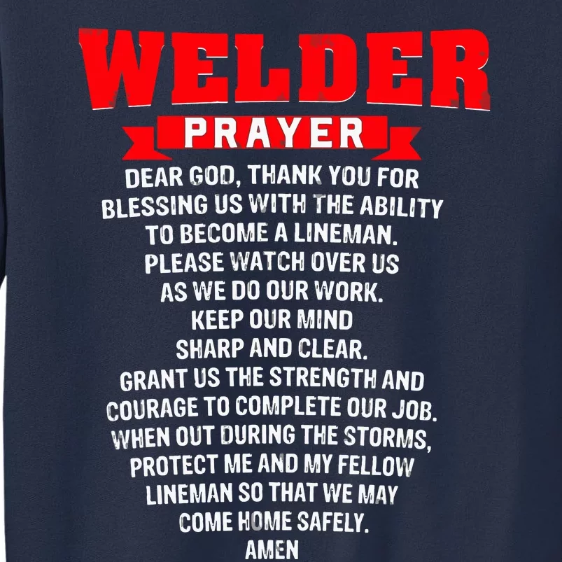 Welder Prayer Funny Christian Welding Grandpa Dad Husband Sweatshirt