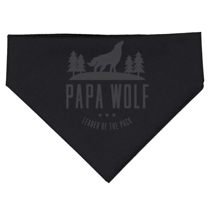 Wolf Pack Family - Dad Papa Wolf USA-Made Doggie Bandana