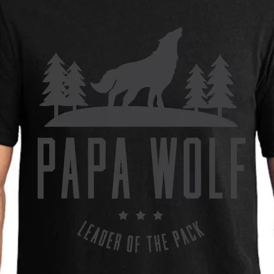 Wolf Pack Family - Dad Papa Wolf Pajama Set