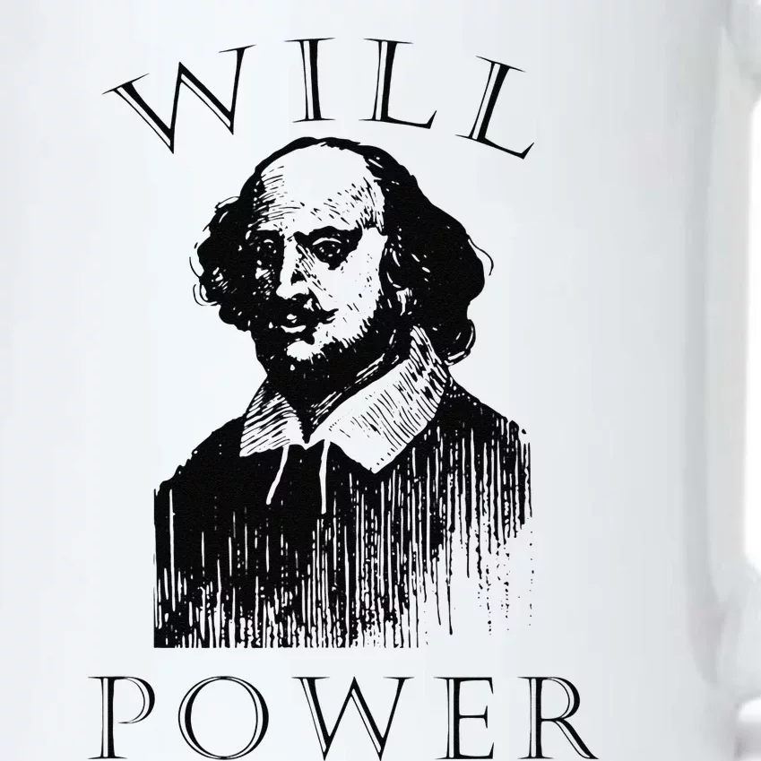 Will Power Funny William Shakespeare Book Librarian Black Color Changing Mug