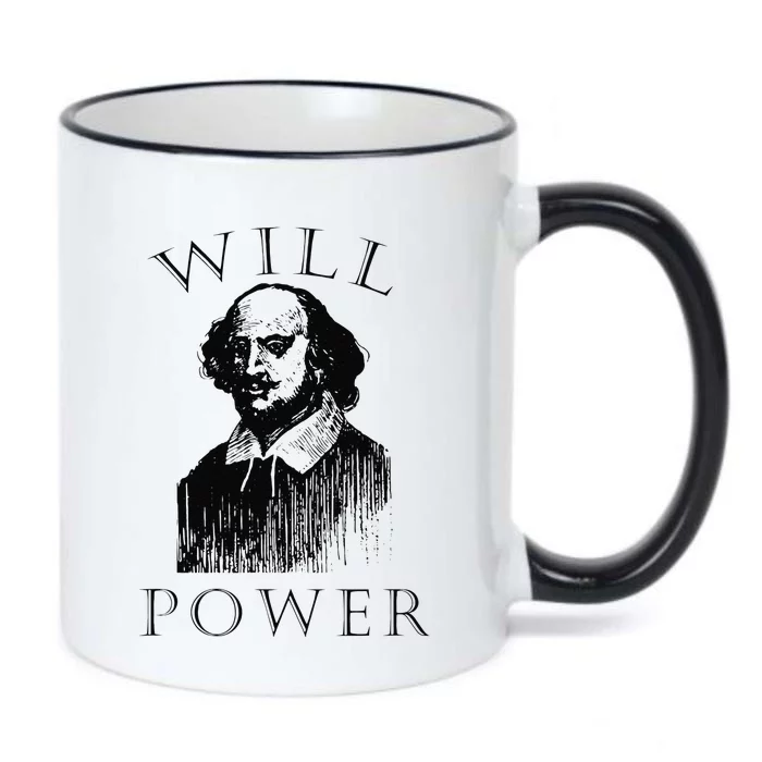 Will Power Funny William Shakespeare Book Librarian Black Color Changing Mug