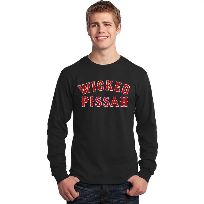 Wicked Pissah Funny Pisser Boston New England Southie Gift Long Sleeve Shirt