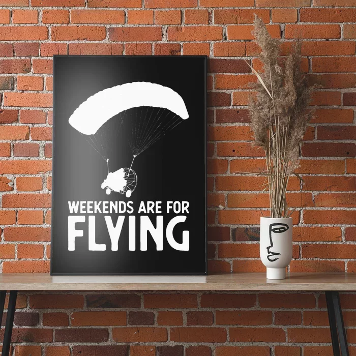 Weekends PPC Flying Powered Parachute Poster