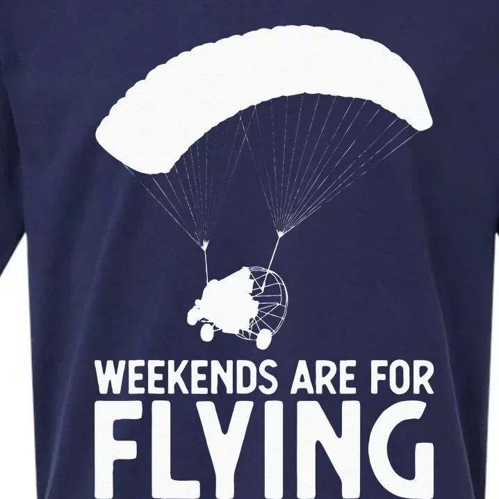 Weekends PPC Flying Powered Parachute Sueded Cloud Jersey T-Shirt