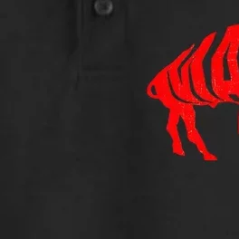 Wny Pride Faded Red Buffalo Dry Zone Grid Performance Polo