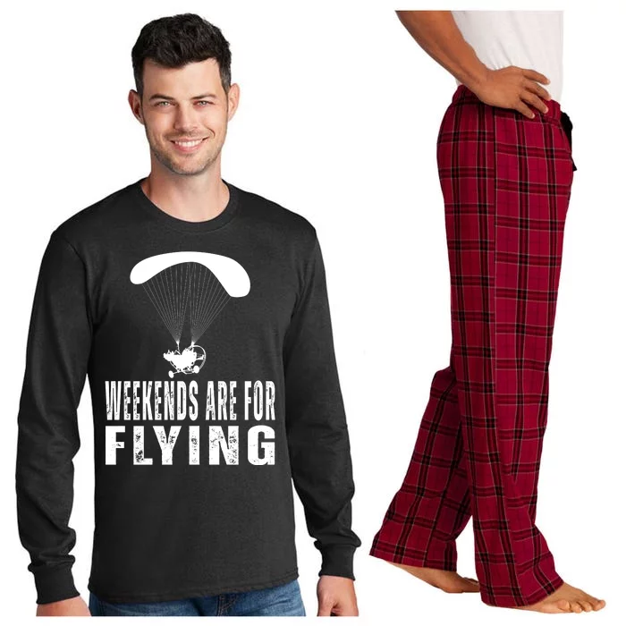 Weekends Ppc Flying Powered Parachute Long Sleeve Pajama Set