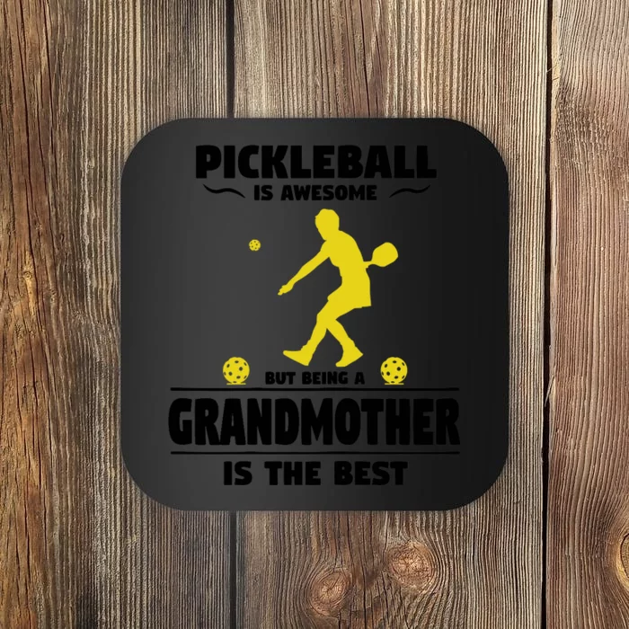 Wo Pickleball For Proud Grandmothers Grandma Pickleball Coaster