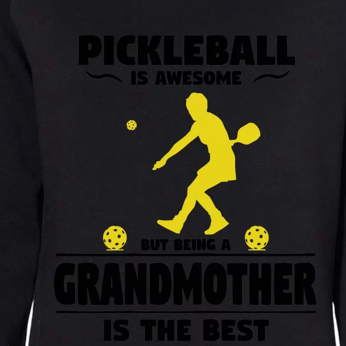 Wo Pickleball For Proud Grandmothers Grandma Pickleball Womens California Wash Sweatshirt