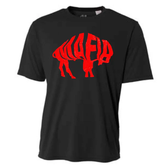 WNY Pride Faded Red Buffalo Cooling Performance Crew T-Shirt