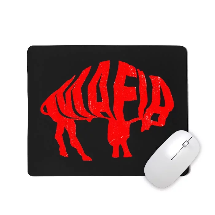 WNY Pride Faded Red Buffalo Mousepad