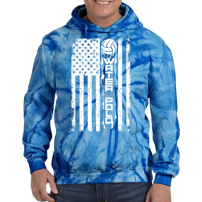 Water Polo Great Gift Cute Team Aquatic Sport Hood Usa Gift Tie Dye Hoodie