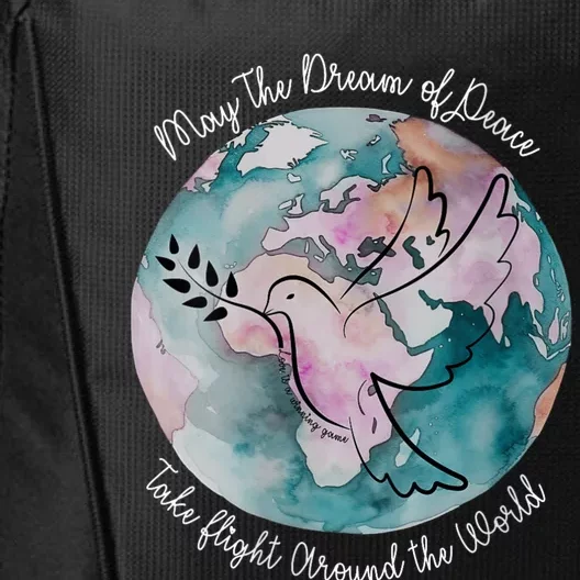 World Peace Gift Peace And Love Dove May Peace Take Flight City Backpack