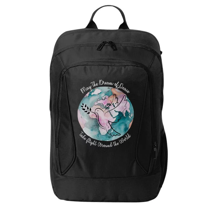 World Peace Gift Peace And Love Dove May Peace Take Flight City Backpack