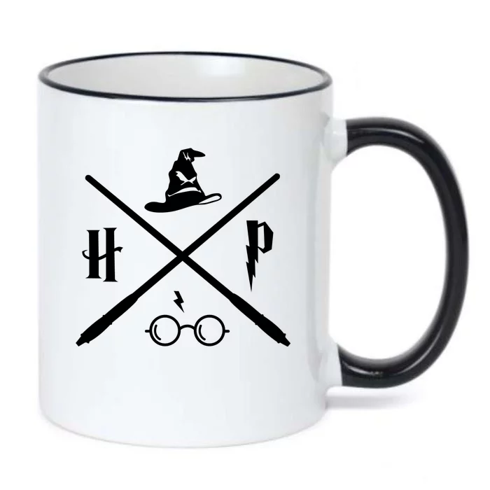 Wizard Potter Glasses Move Symbol Black Color Changing Mug