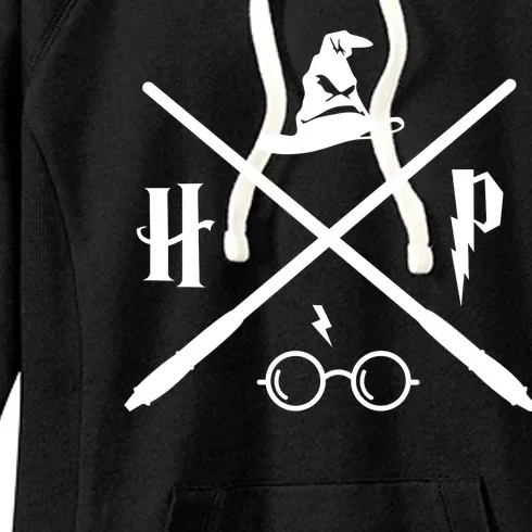 Wizard Potter Glasses Move Symbol Women's Fleece Hoodie