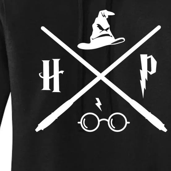 Wizard Potter Glasses Move Symbol Women's Pullover Hoodie