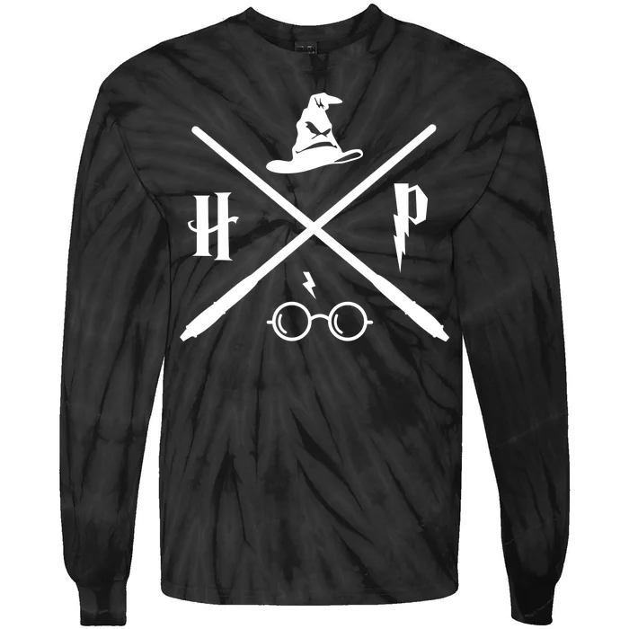 Wizard Potter Glasses Move Symbol Tie-Dye Long Sleeve Shirt