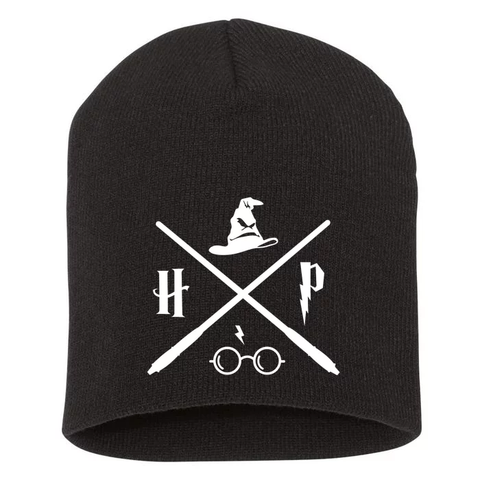 Wizard Potter Glasses Move Symbol Short Acrylic Beanie