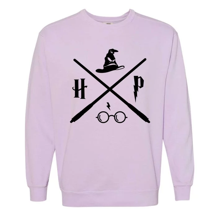 Wizard Potter Glasses Move Symbol Garment-Dyed Sweatshirt