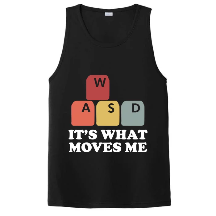 Wasd Pc Gamer Video Gaming Its What Moves Me Great Gift Performance Tank