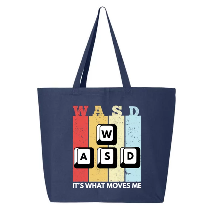 Wasd Pc Gamer Pc Master Race Retro Video Game Wasd Cute Gift 25L Jumbo Tote