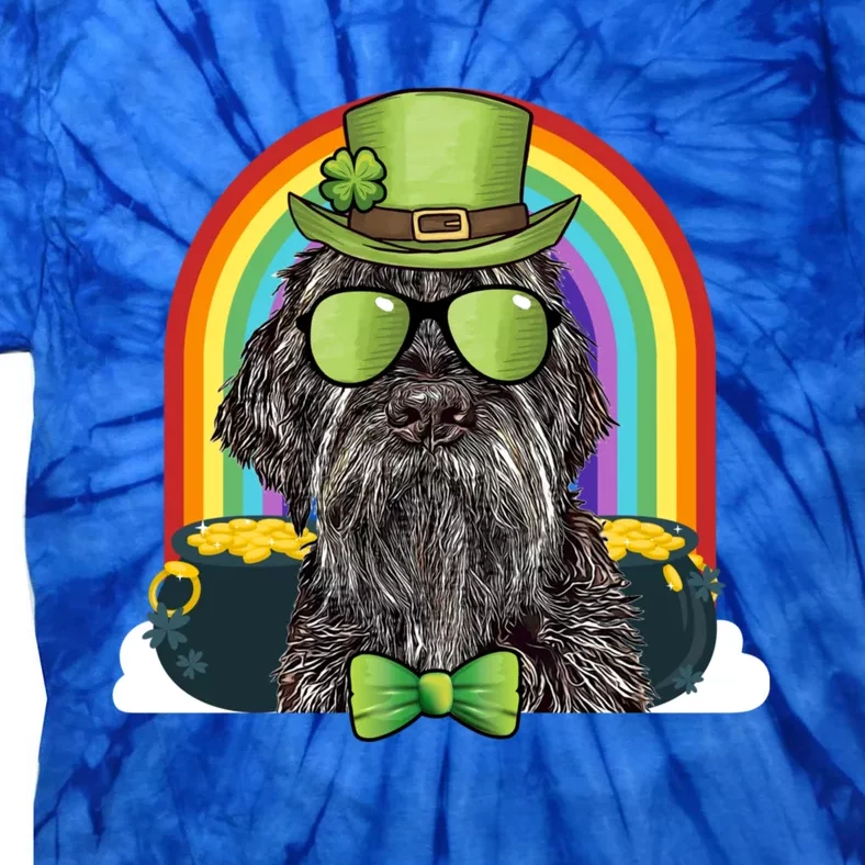 Wirehaired Pointing Griffon Dog Funny St Patricks Day Gift Tie-Dye T-Shirt