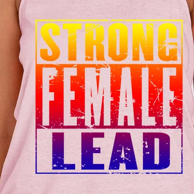 Wo's Power Gift Strong Female Lead Cool Gift Women's Knotted Racerback Tank