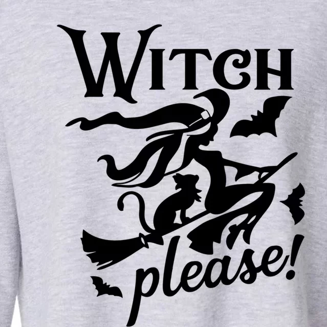 Witch Please Gift Cropped Pullover Crew