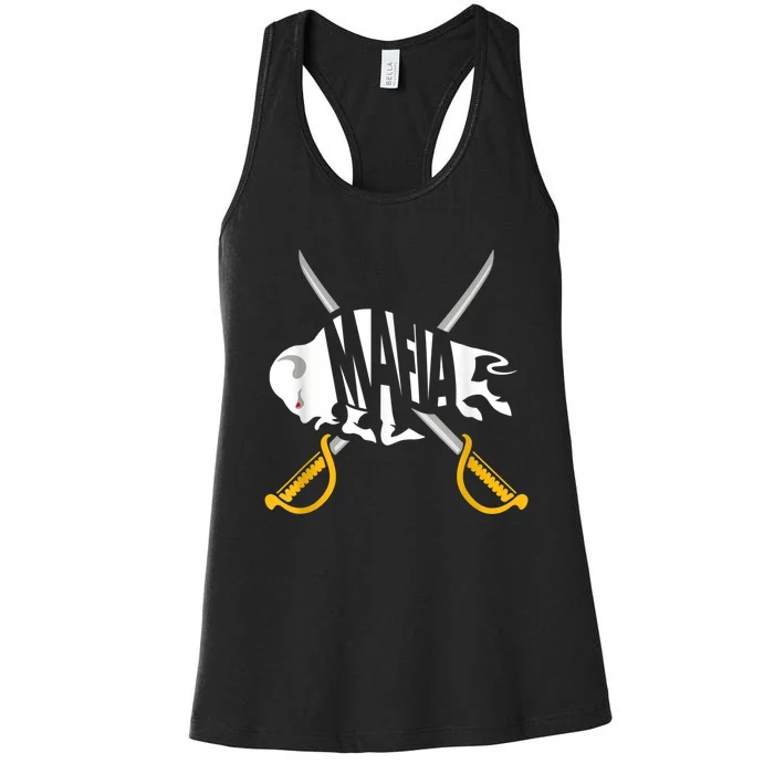 W+N+Y Pride - Gray White Yellow Buffalo Shirt Women's Racerback Tank