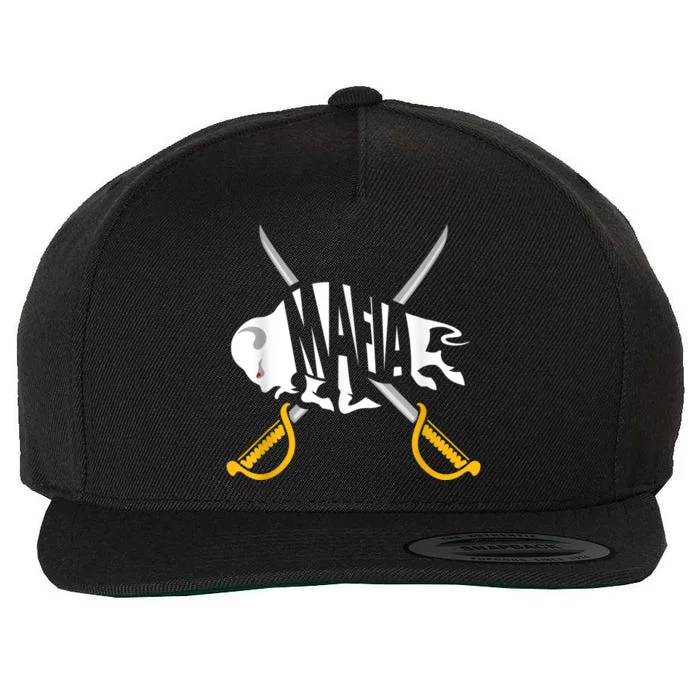 W+N+Y Pride - Gray White Yellow Buffalo Shirt Wool Snapback Cap