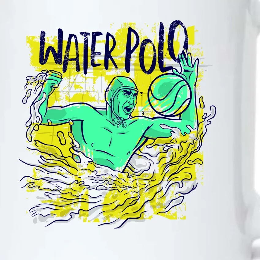 Water Polo Grunge Black Color Changing Mug