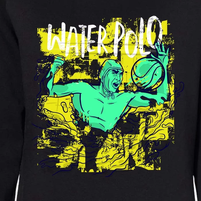 Water Polo Grunge Womens California Wash Sweatshirt