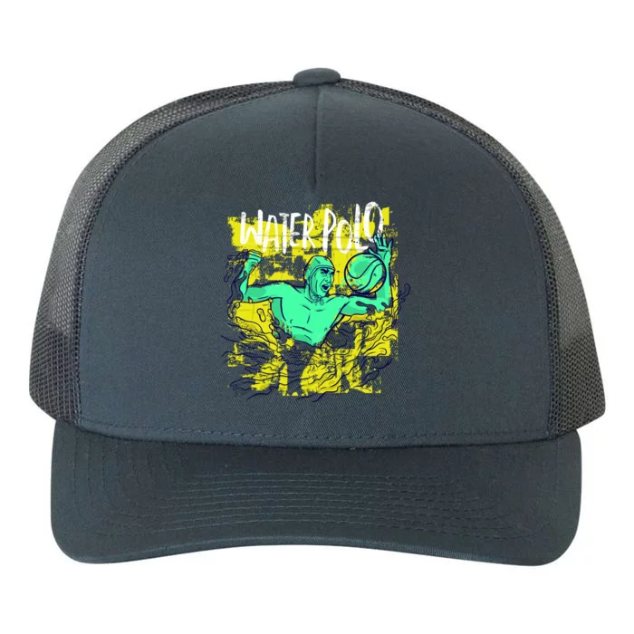 Water Polo Grunge Yupoong Adult 5-Panel Trucker Hat