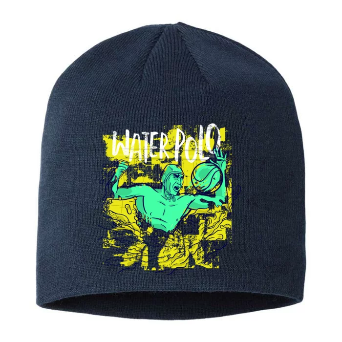 Water Polo Grunge 8 1/2in Sustainable Knit Beanie