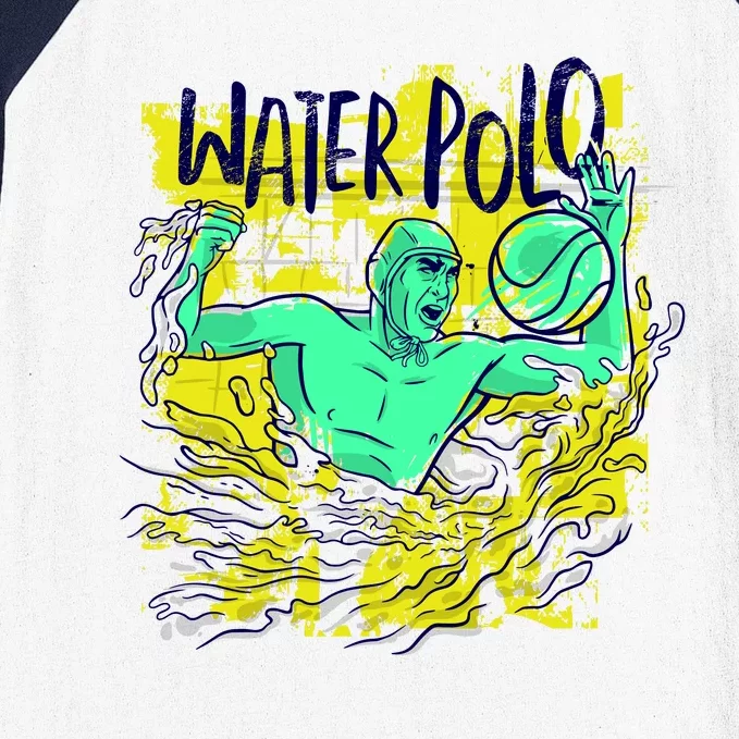 Water Polo Grunge Baseball Sleeve Shirt