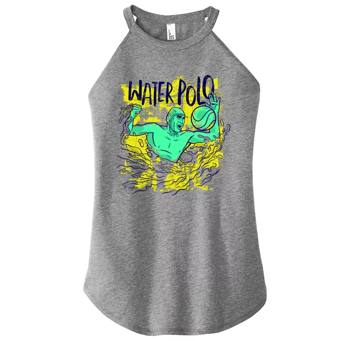 Water Polo Grunge Women’s Perfect Tri Rocker Tank